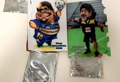 Maradona tablolarının arkasından kokain çıktı!