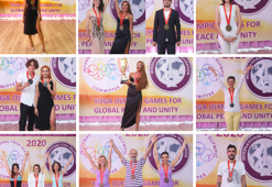 Yoga olimpiyat şampiyonları madalyalarını aldı