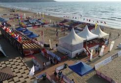 Plajda voleybolunda İzmir'de 2.perde