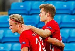 Norveç'te Haaland ve Sörloth şov yaptı! Elabdellaoui'den asist...
