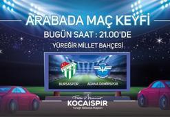 Bursaspor - Adana Demirspor maçı için dev ekran
