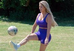 Bianca Gascoigne'nden futbol şov