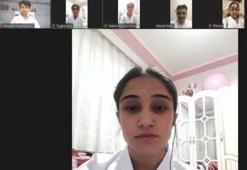 Karate sporcuları video konferans ile bir araya geldi