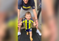 Fenerbahçe'nin yıldızı Jan Vesely'nin oğluyla antrenmanı!
