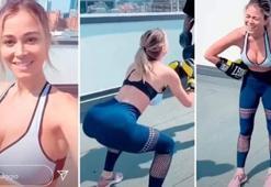 Ünlü sunucu Diletta Leotta, terasını ringe çevirdi!