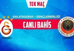 Galatasaray - Gençlerbirliği maçı iddaa oranları! Heyecan misli.com'da