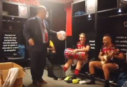 Flamengo başkan yardımcısından çılgın dans