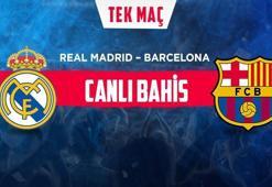 Real Madrid - Barcelona maçı iddaa oranları! Heyecan misli.com'da