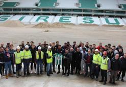 Giresunspor yeni stadını ziyaret etti