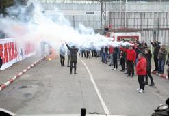 Samsunspor'a meşaleli uğurlama