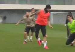 Sergio Ramos'tan antrenmanda şık gol!