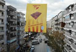 Göztepe'ye en büyük bayrak desteği Konak Belediyesi'nden geldi