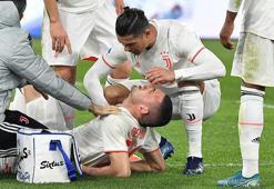 Merih Demiral sakatlandı destek Cristiano Ronaldo'dan geldi! İşte o anlar...