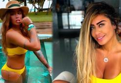 Neymar'ın kardeşi Rafaella tatil pozlarıyla yürek hoplattı!