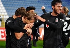 Beşiktaşlı futbolculardan büyük sevinç