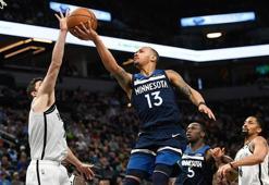 Uzatmaya giden maçı Timberwolves kazandı