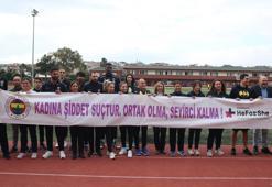 Fenerbahçe Kulübü, kadına şiddete karşı gösteri koşusu düzenledi