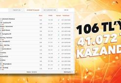 106 liralık kuponuyla 41 bin lira kazandı!