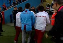 Trabzonspor'da Sörloth hastaneye kaldırıldı