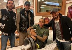 Yusuf Yazıcı'dan Memphis Depay'a ziyaret