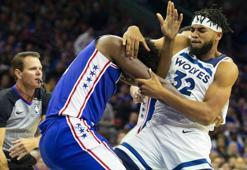 NBA'de Joel Embiid ve Karl-Antgony Towns'a iki maç ceza