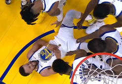 Stephen Curry'nin elinin kırılma anı