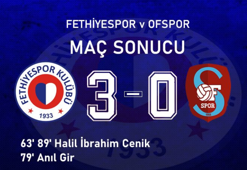 Fethiyespor-Ofspor maç sonucu: 3-0