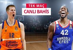 Valencia-Anadolu Efes maçı canlı bahis heyecanı Misli.com'da