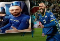 Vedat Muriç'in galibiyet dansı olay oldu!