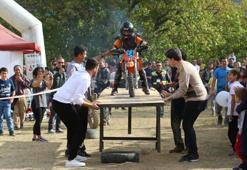 Motokros yarışması nefes kesti!
