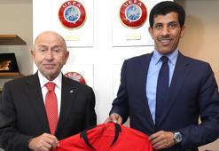 Katar Büyükelçisinden TFF Başkanı Özdemir'e ziyaret