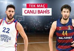 Anadolu Efes - Barcelona maçı canlı iddaa heyecanı Misli.com'da