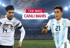 Almanya - Arjantin canlı bahis heyecanı Misli.com'da...