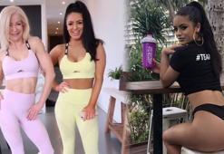 Fitness aşığı Tia Christofi ve büyükannesi sosyal medyayı salladı!