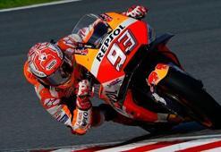 Aragon'da kazanan Marquez