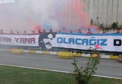 Trabzonspor taraftarından Ünal Karaman'a destek!