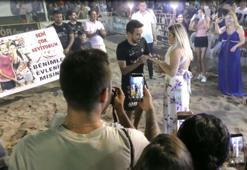 Final maçının ardından evlilik teklifi! VİDEO
