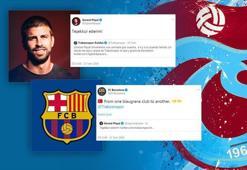 Barcelona ve Pique'den Trabzonspor'a teşekkür