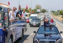 Kırkpınar Başpehlivanı Ali Gürbüz'e coşkulu karşılama