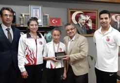 Milli Taekwandocu Şuheda Yangın, TBMM'de ağırlandı