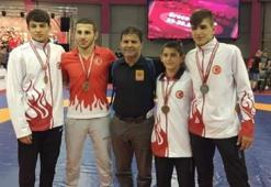 U15 Avrupa Serbest Güreş Şampiyonası'nda 4 madalya