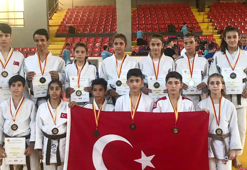 Kuzey Makedonya'da minik judoculardan 12 madalya