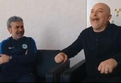 Yavuz Seçkin'in Yılmaz Vural taklidi Aykut Kocaman'ı güldürdü