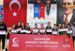 U18 Kızlar Anadolu Şampiyonları heyecanı sona erdi