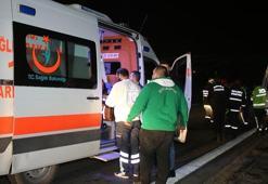 Bursaspor taraftarlarını taşıyan minibüs kaza yaptı: 10 yaralı!