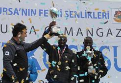 Osmangazi maratonuna Kenyalılar damga vurdu