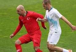Türkiye ve Slovenya Futbol Federasyonları dostluk maçı oynadı