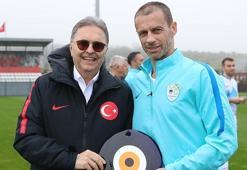 Aleksander Ceferin'den TFF Başkanı Hüsnü Güreli'ye ziyaret