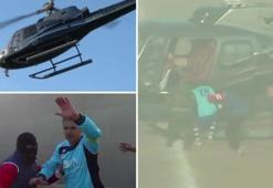 Jübilesini yapan futbolcu helikopterle kaçırıldı!
