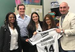 Beşiktaş USA`den Alexandria Ocasio-Corteze tebrik ziyareti